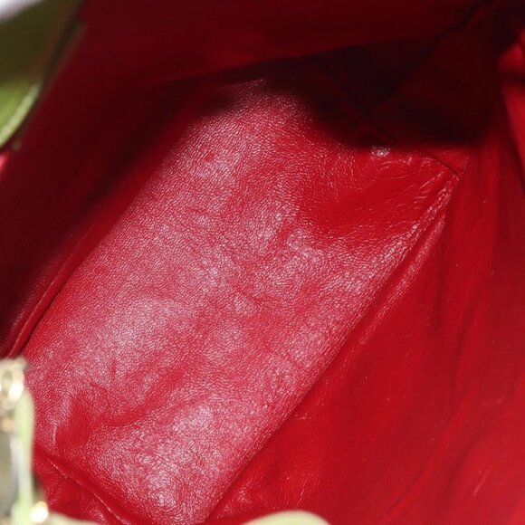 CELINE Shoulder Bag Leather Green Auth 115918 - Picture 12 of 16